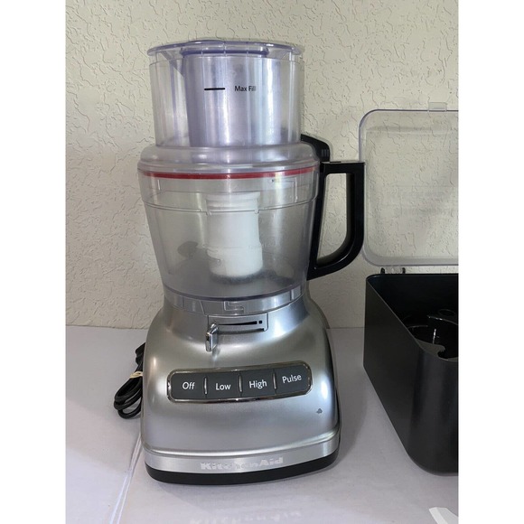 KitchenAid 11-Cup Food Processor ExactSlice System Contour Silver KFP1133CU - Picture 3 of 16